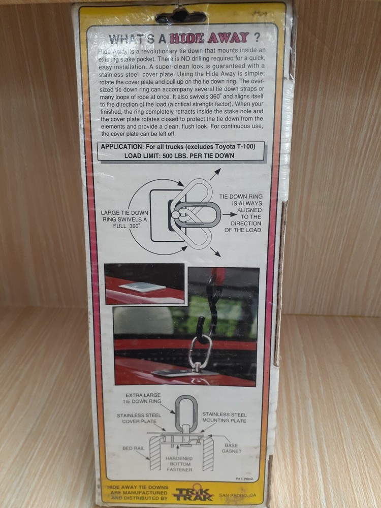 Hide Away Tie Downs