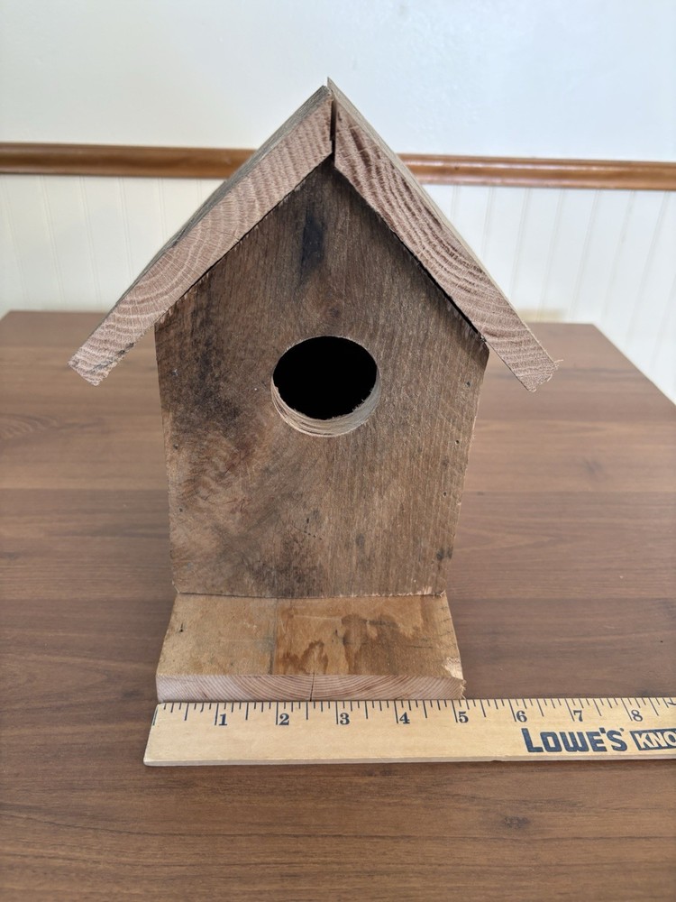 Rustic BIRDHOUSE Very Sturdy Homemade