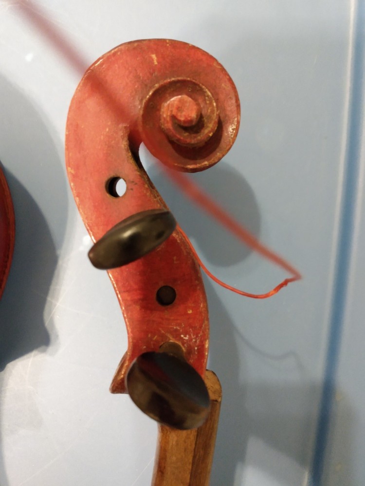 Antique Violin As Found