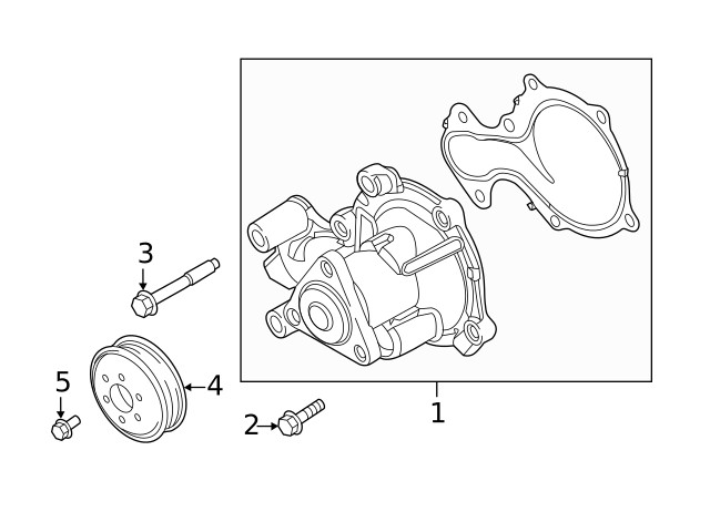 Genuine Ford Water Pump Bolt CM5Z00812F