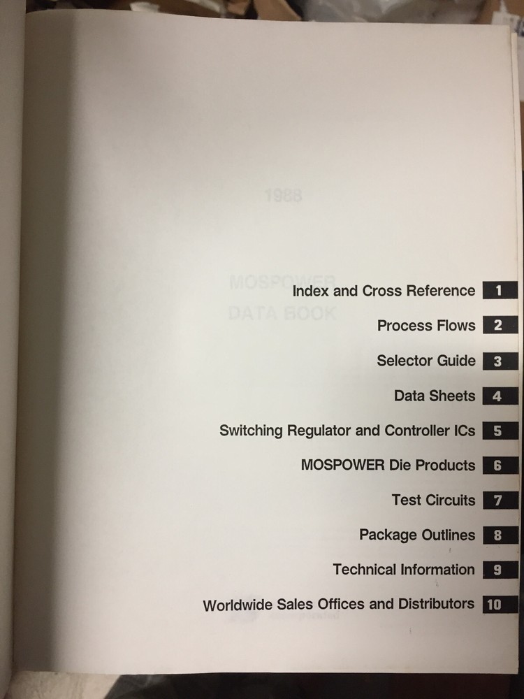 Data Book = Siliconix Analog and Power Integrated Circuits 1985/1988 =