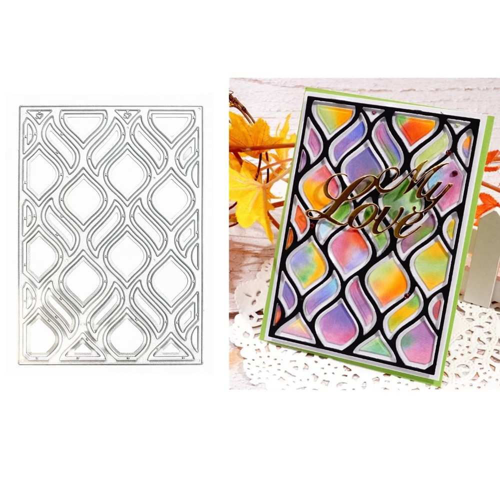 Rectangular Frame Metal Die Cuts,Rectangle Frame Wedding Cutting Dies Cut Ste...
