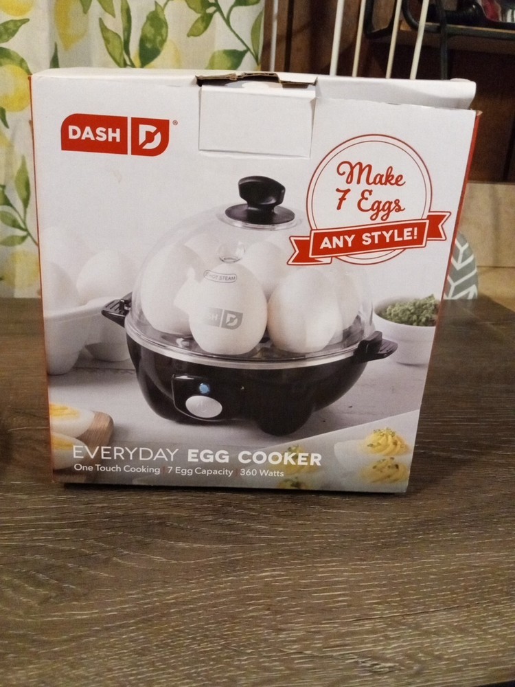 Dash Everyday Electric Egg Cooker 7 Egg Capacity Black 360 Watts