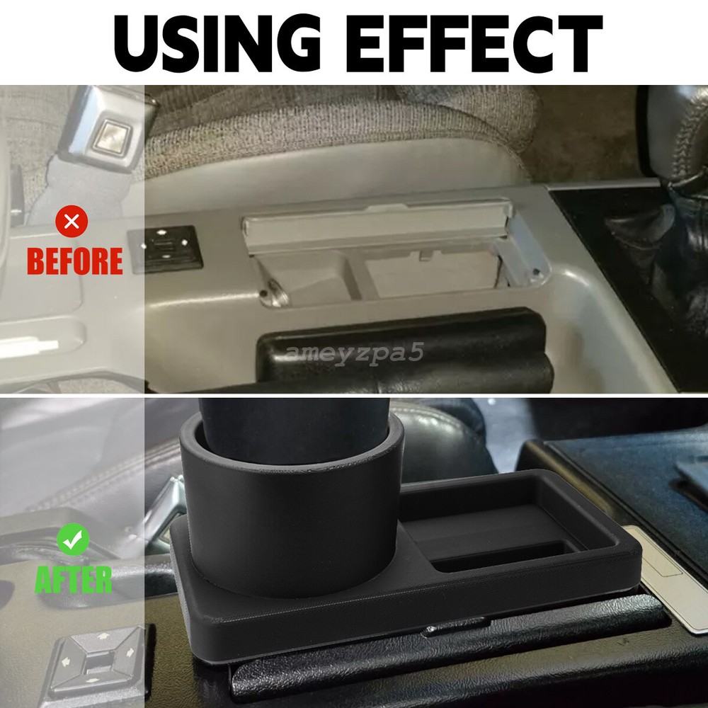 1987-1993 Ford Mustang Cup Holder (Ashtray Delete) - 3d Printed