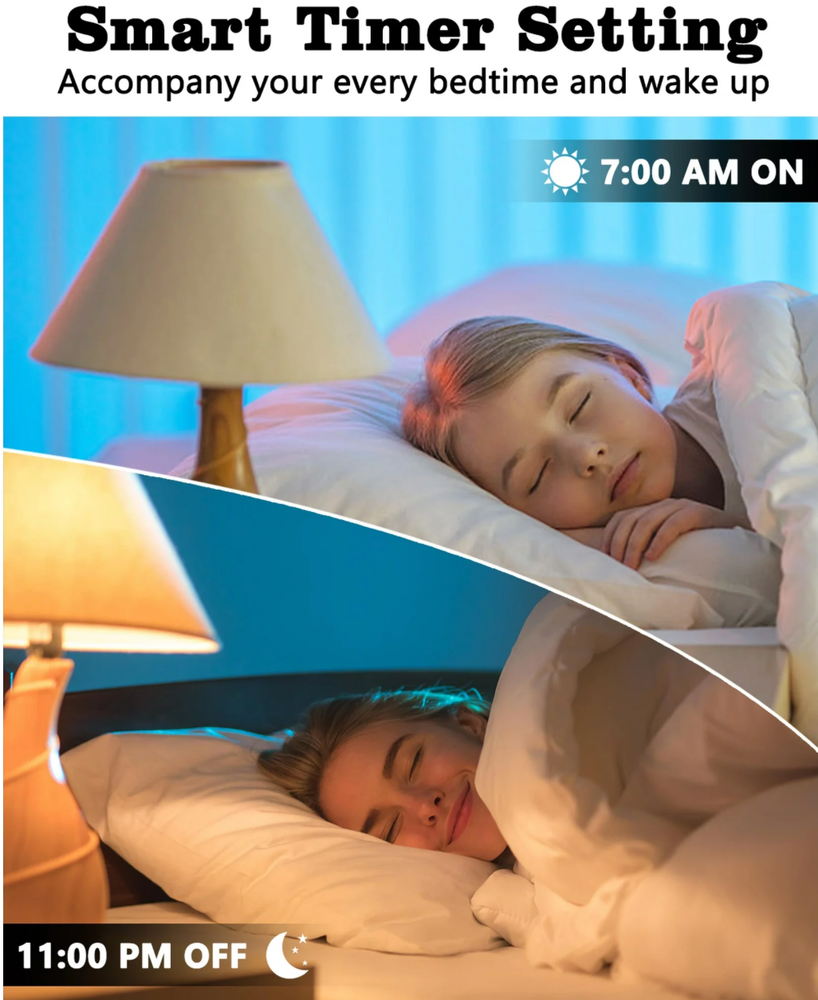 4 Pack Smart Light Bulb APP WiFi LED Lighting Work Alexa&Google E26 8W 800LM