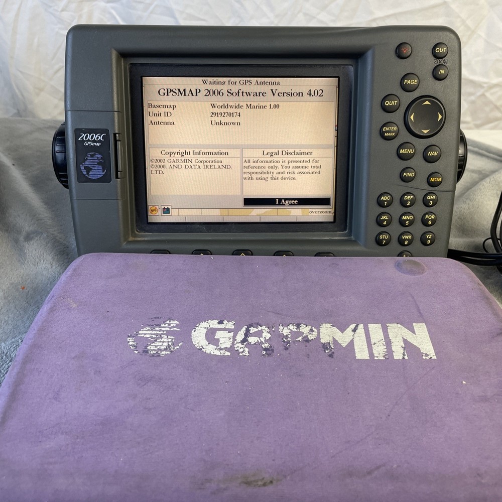 Garmin GPSmap 2006c Chartplotter Multifunction Display With Mount And Suncover