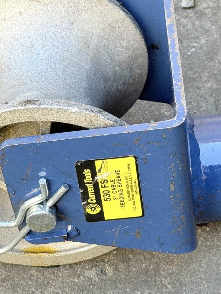 CURRENT TOOLS 530FS 3" CABLE FEEDING SHEAVE #1