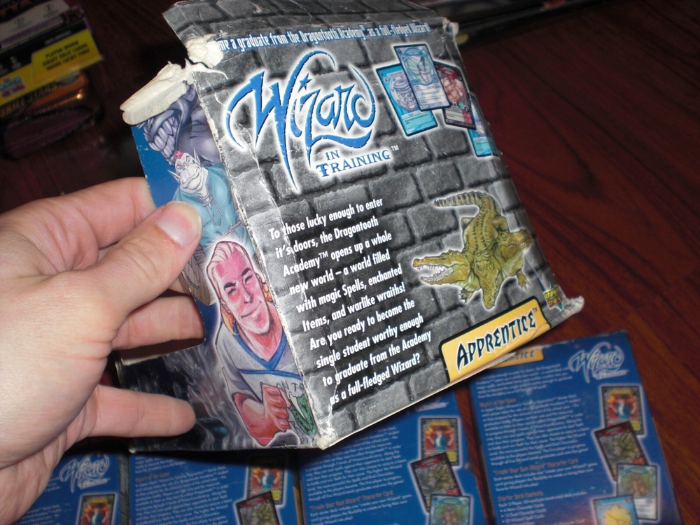 7x 1st Edition Wizard In Training Upper Deck Apprentice TCG Starter Deck Box