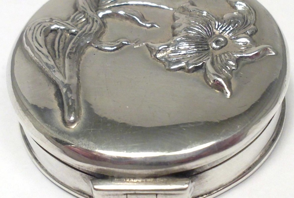 Vintage Sterling Silver Pill / Trinket Box – Hallmarked 1994