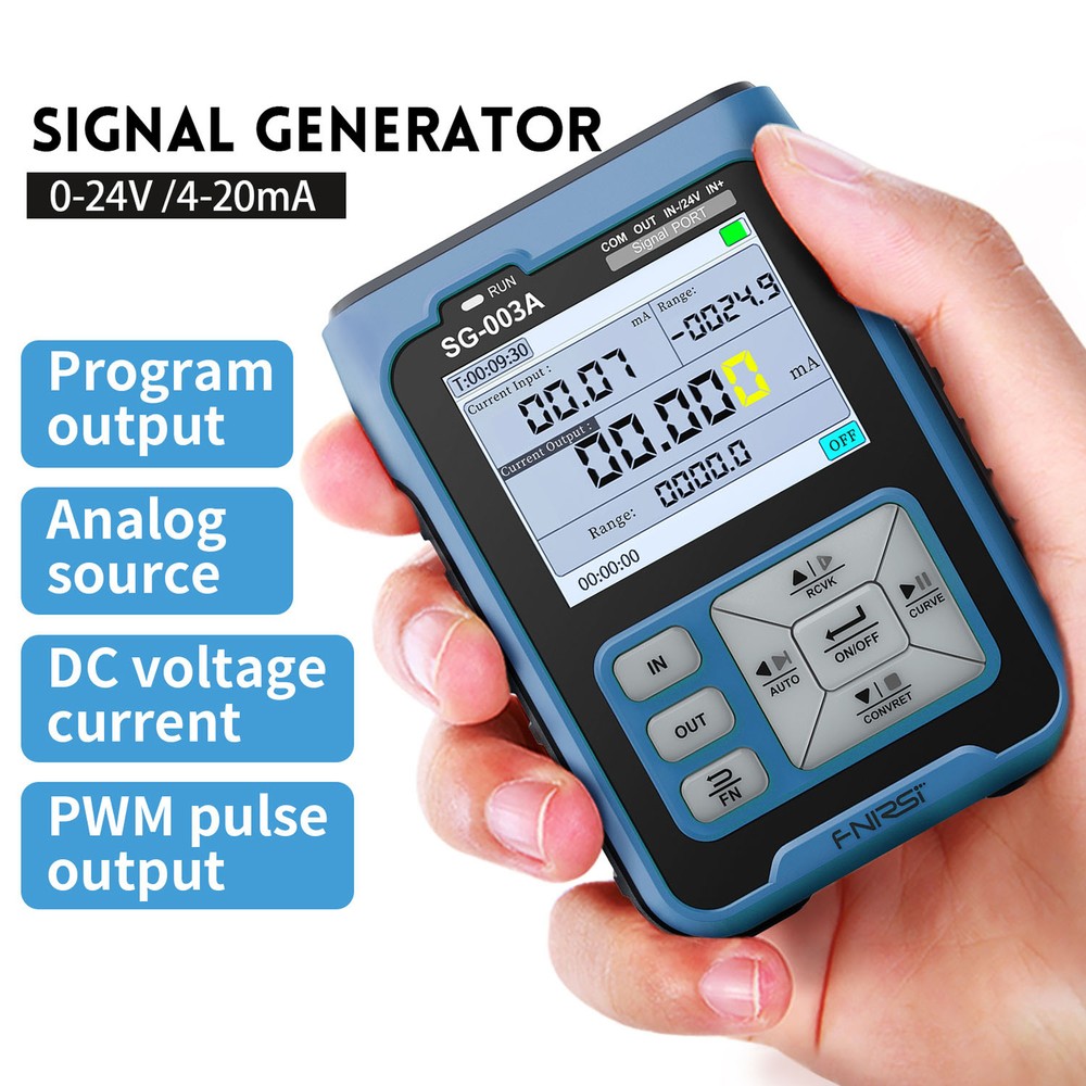 FNIRSI Signal Generator Sources Transmitter 4-20mA Current Volt Simulator 0-10V