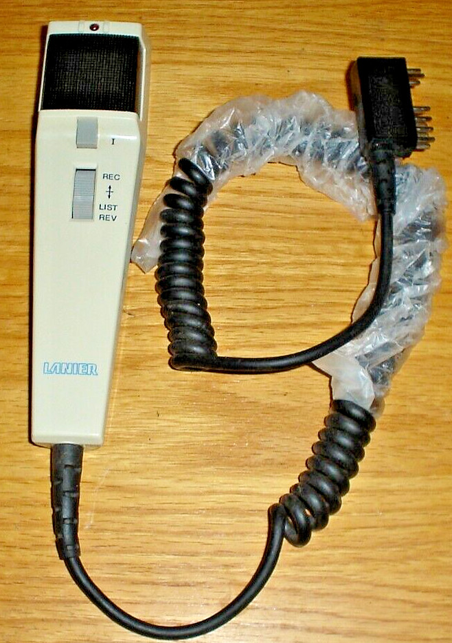 Lanier Hand Microphone Dictation Instrument