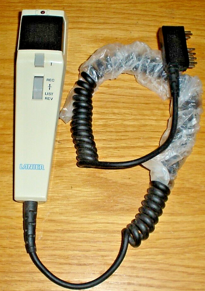 Lanier Hand Microphone Dictation Instrument