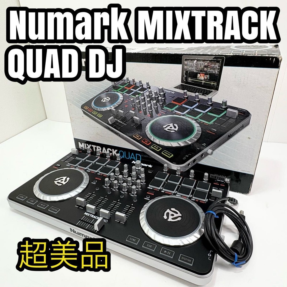 Numark MIXTRACK QUAD DJ Controller with USB Cable and Original Box Excellent