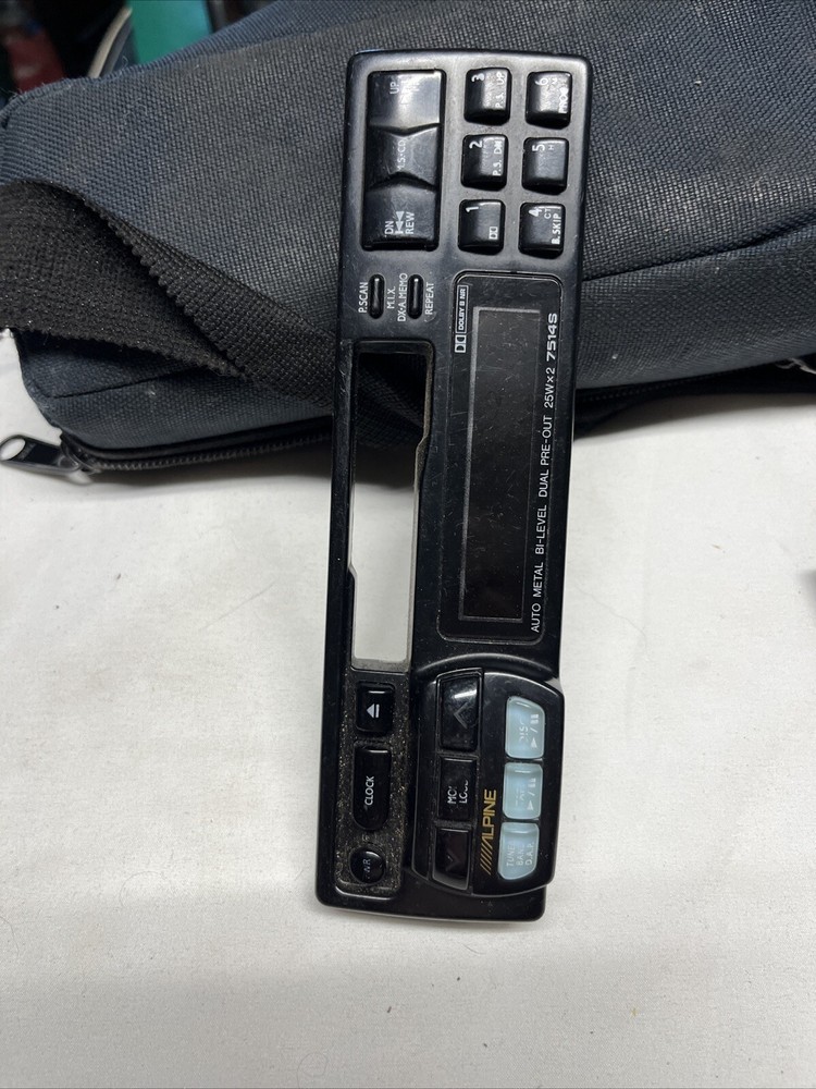 Alpine 7514S Faceplate Detachable Replacement Cassette