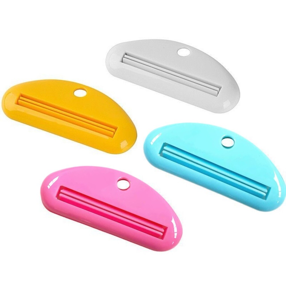 Plastic Tube Squeezer Toothpaste Dispenser Holder Rolling Bathroom Extract