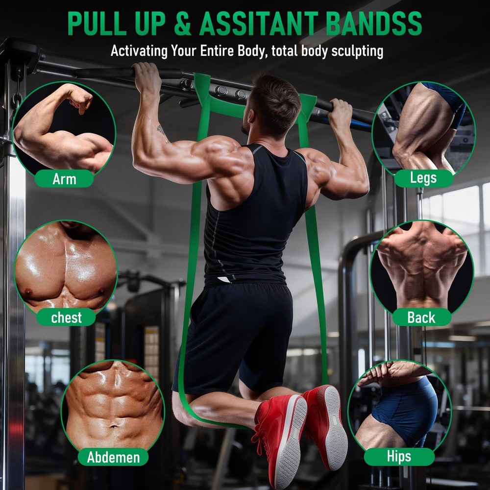Resistance Bands for Working Out, Pull Up Assistance Bands Set, Exercise Work...
