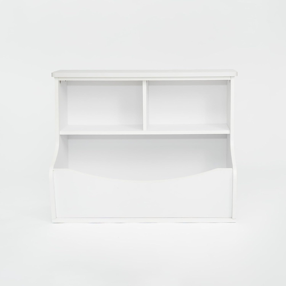 Elegant Multi-Functional White Bookcase for Home or Office Storage