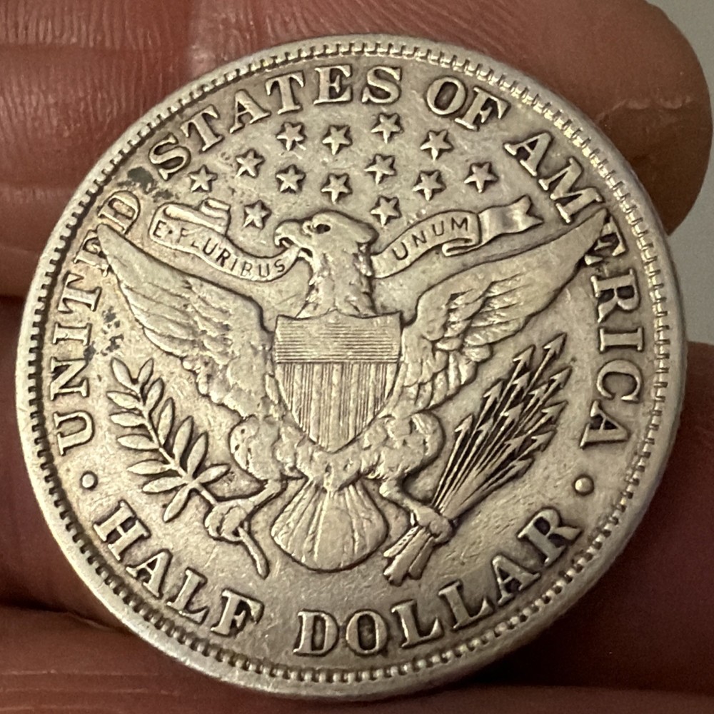 1907 BARBER HALF DOLLAR - VF