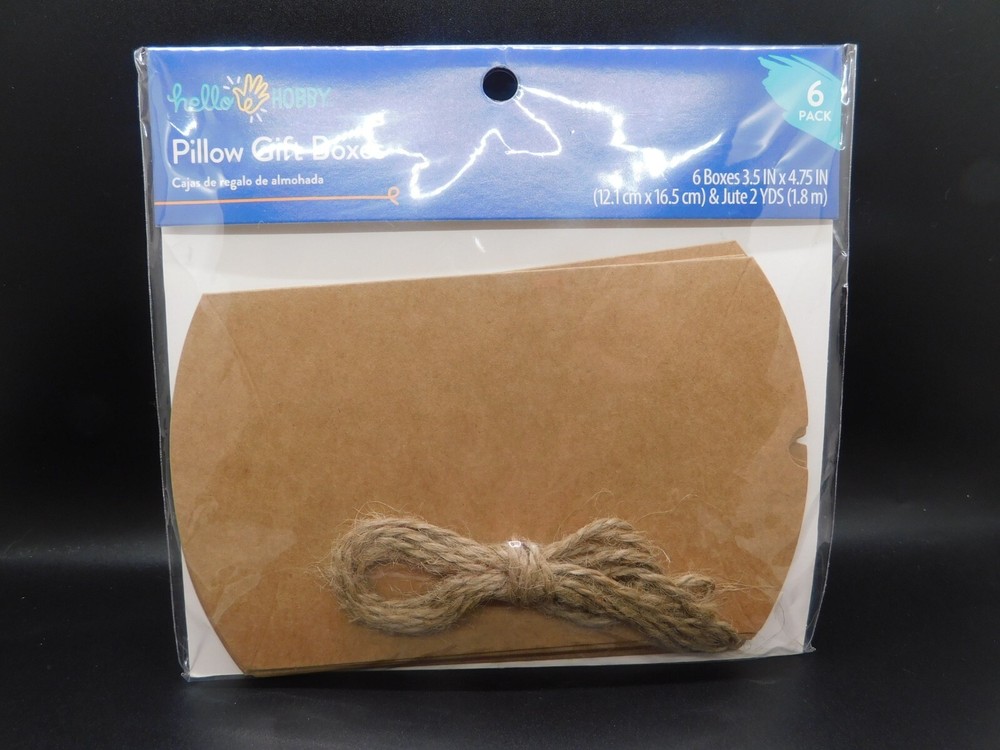 Hello Hobby Pillow Gift Boxes 6 pack 3.5 in x 4.75in