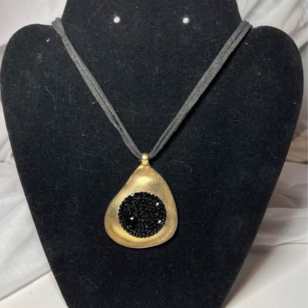 NIV Stamped Gold-Tone Necklace