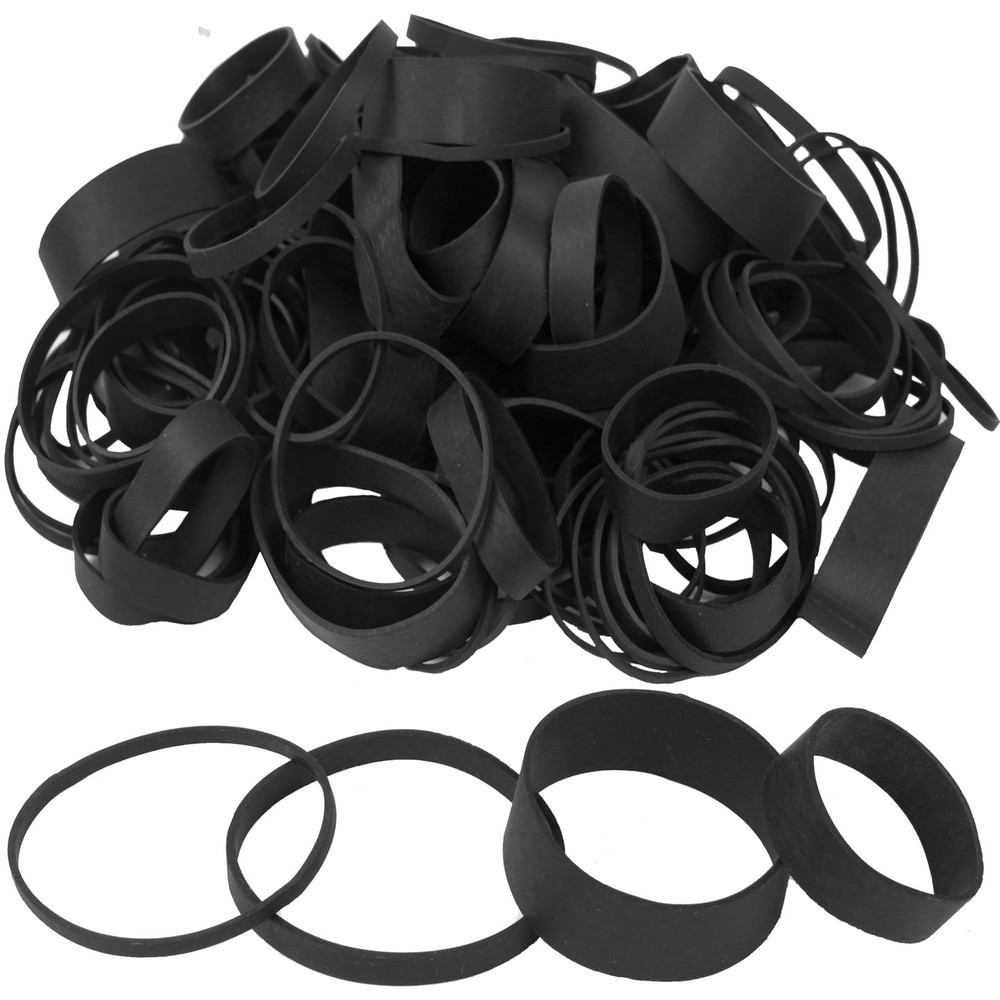 HAIDIBAO Rubber Bands Assorted Sizes Black Elastic Tactical