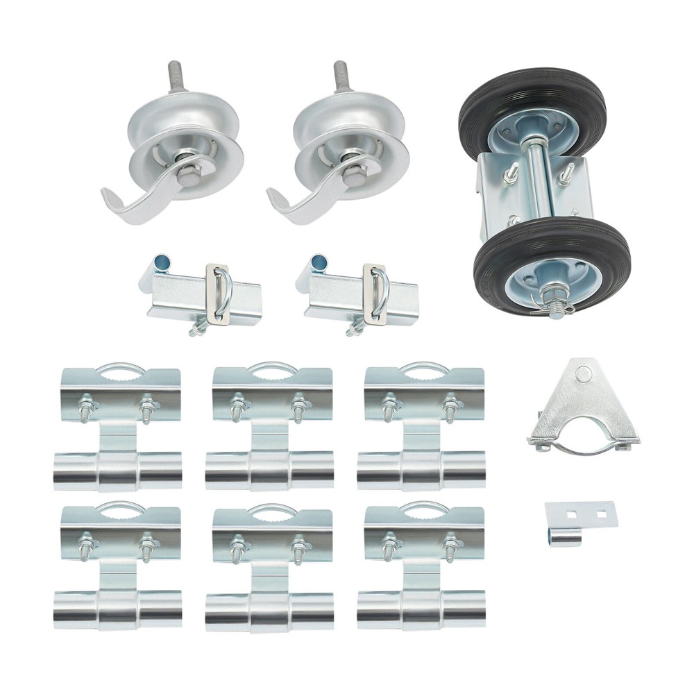 Heavy Duty Sliding Gate Hardware Kit with Adjustable Rollers and Wheels