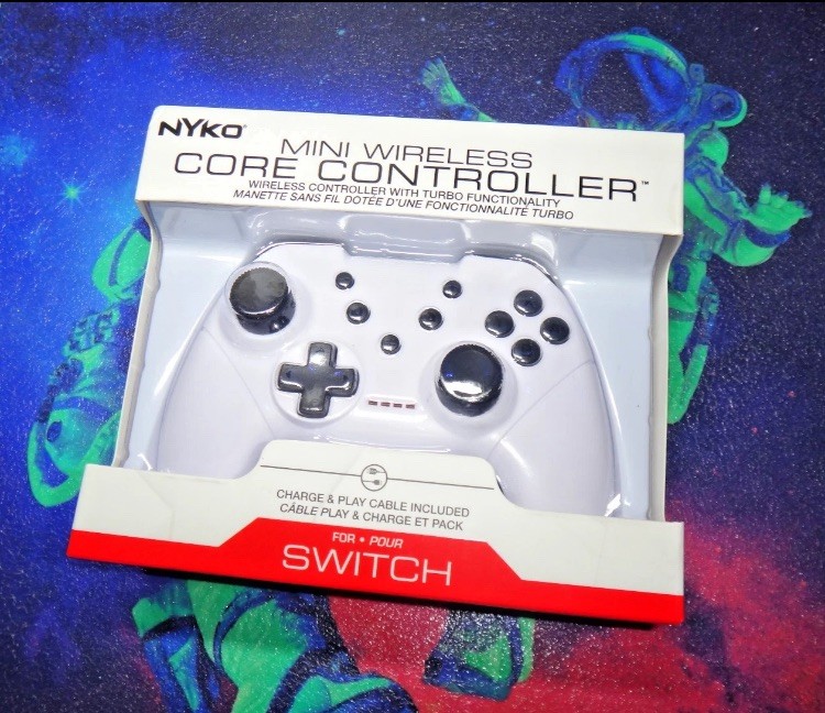 Nyko Wireless Mini Core Turbo Controller for Nintendo Switch  1 & 2 ~ WHITE