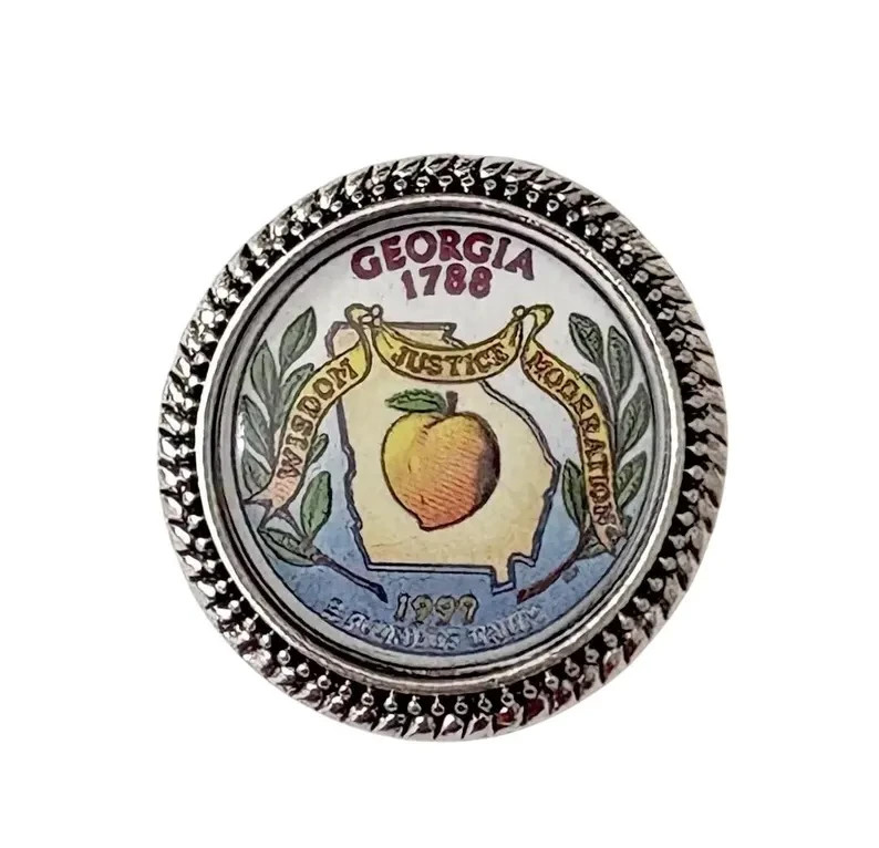 Georgia US State brooch / Tack Pin