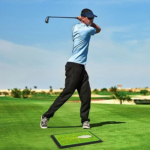 Swing Mat Golf Divot Board for Swing Path Training Indoor Practice Green