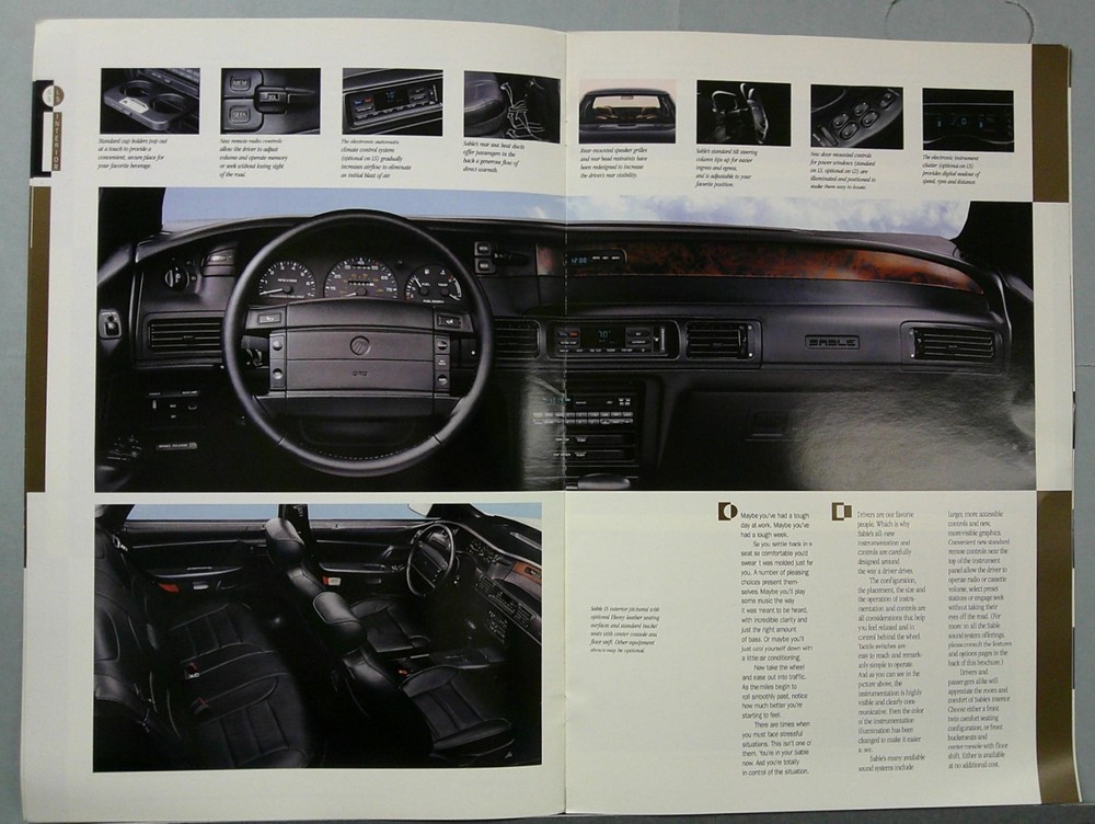 1992 Mercury Sable Sales Catalog