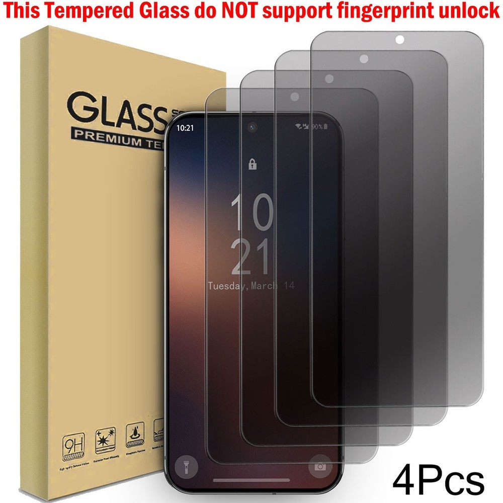 2/4 Pack For Samsung Galaxy S25 FE 5G Privacy Tempered Glass Screen Protector