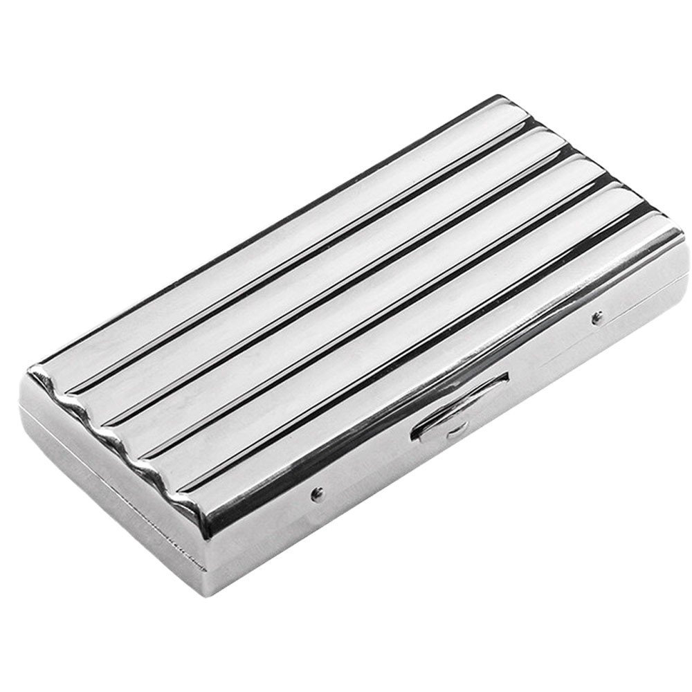2Pcs Wavy Cigarette Case Moisture-proof Portable Cigarette Case For 10 Cigarette