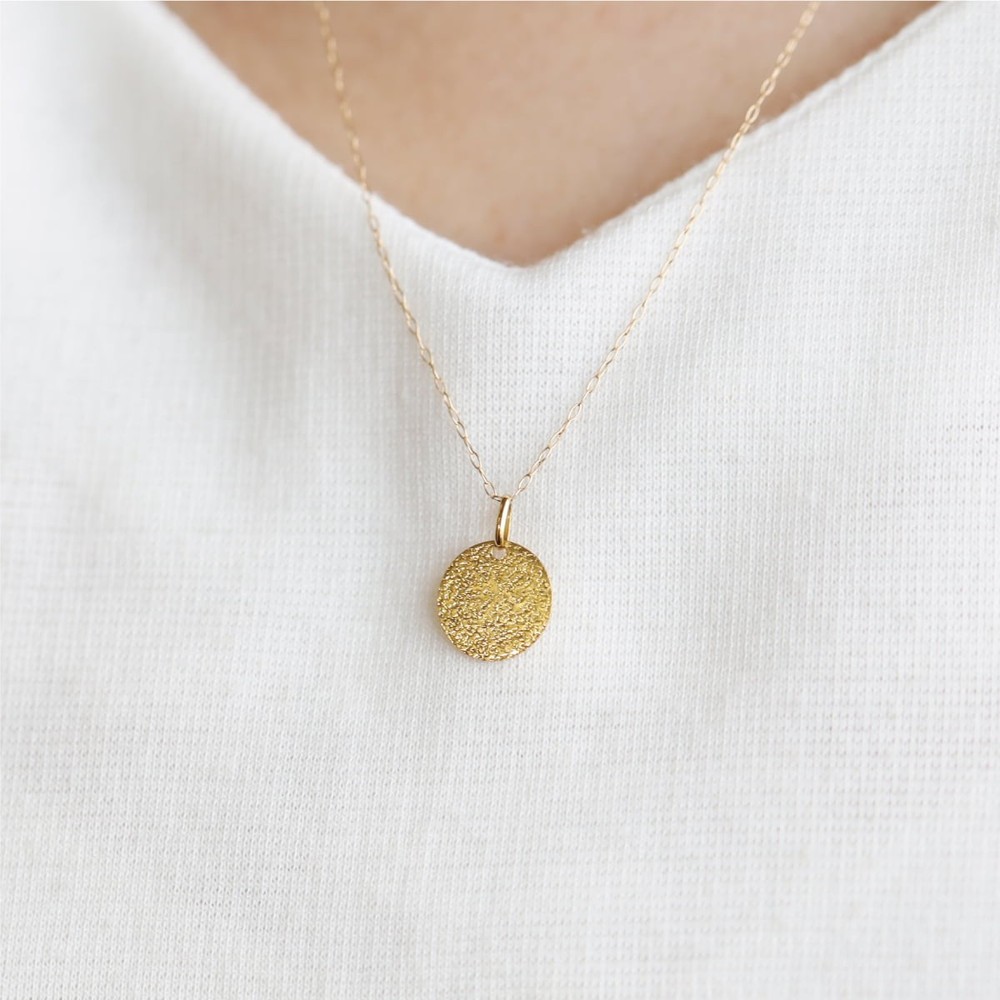 Initial Coin Necklace (50 cm) /a0219
