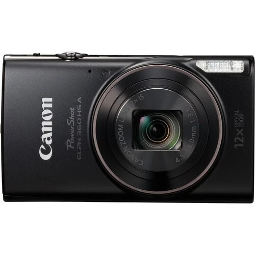 Canon PowerShot ELPH 360 HS A Digital Camera (Black)