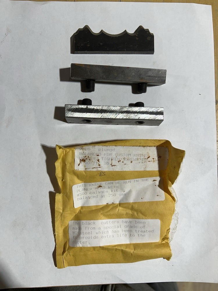 Planer Head/Custom Assembly - Balanced multi bead, plunging knife set