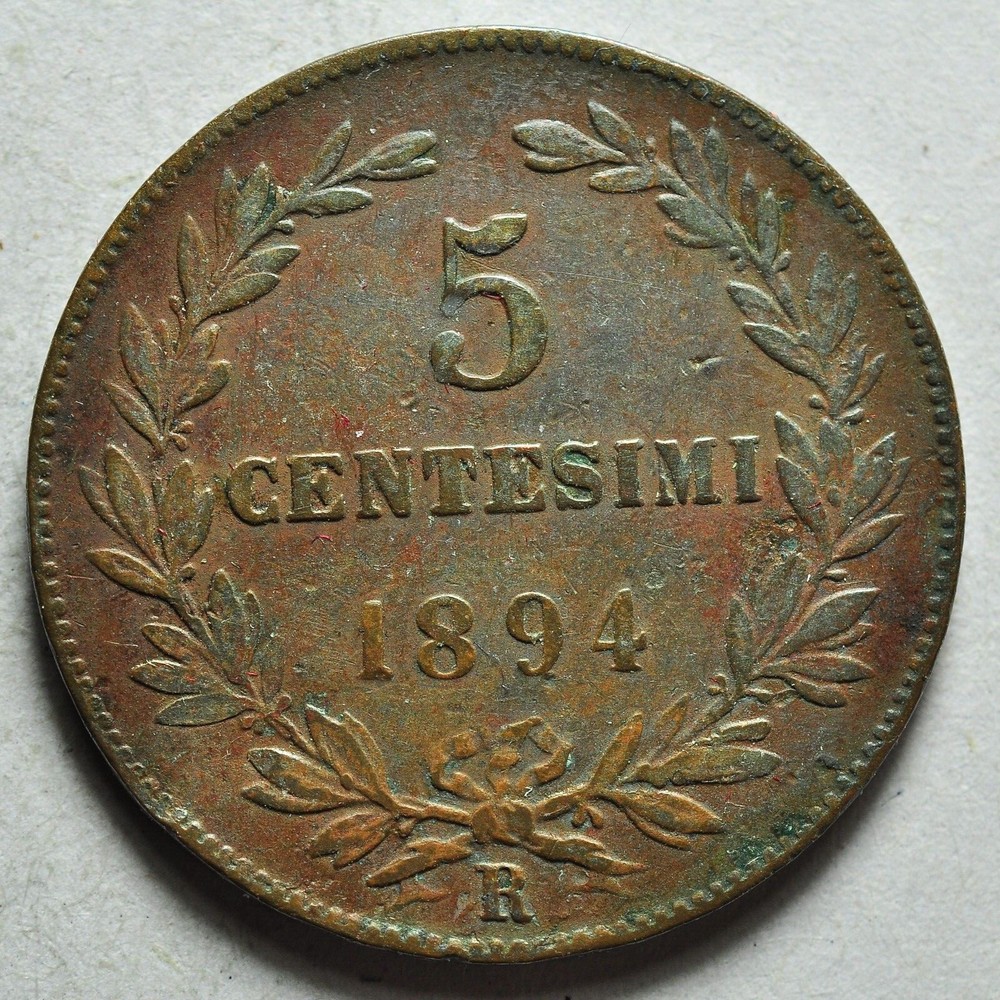 5 Cents 1894 San Marino