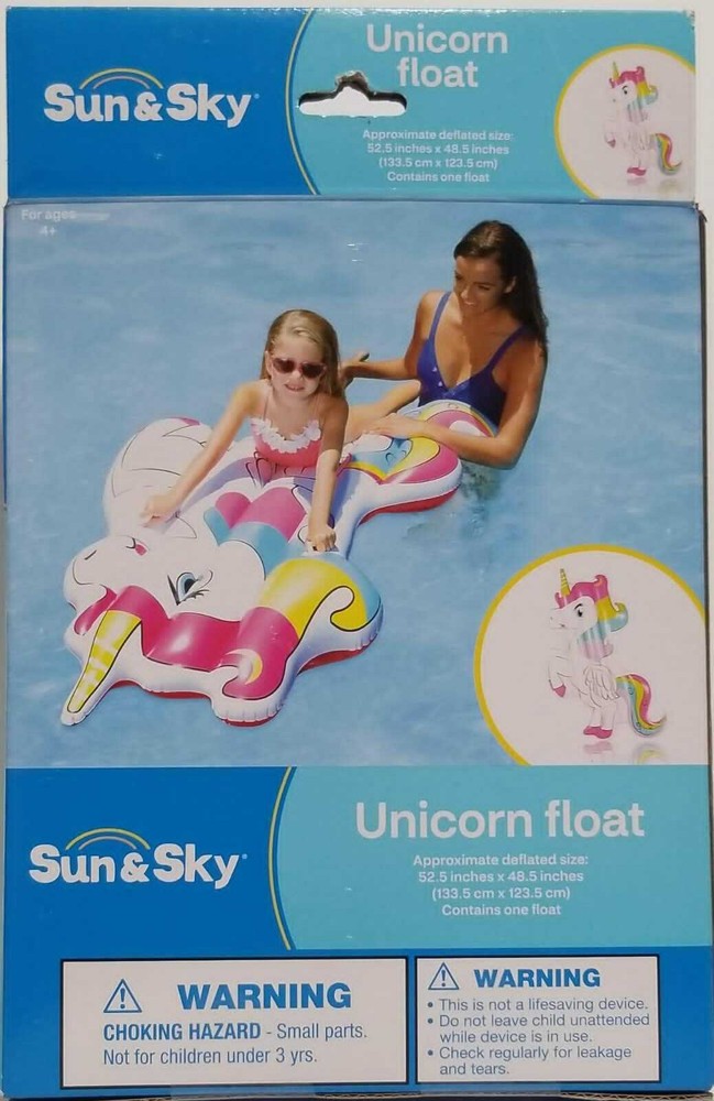 Pool Float Unicorn Shape Water Toy by Sun & Sky