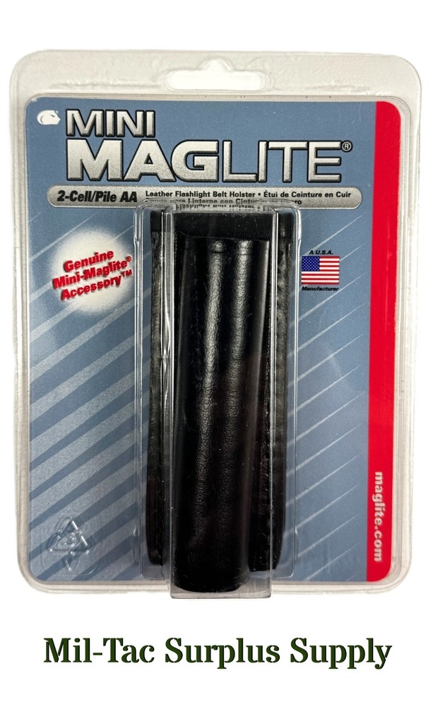 Maglite 2-Cell AA Flashlight Leather Belt Holster - AM2A026