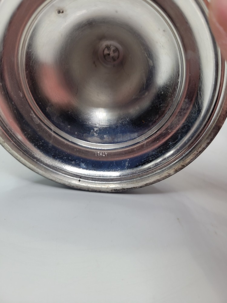 VTG Sheffield Silver Co Plated Candlesticks Pair Itlay