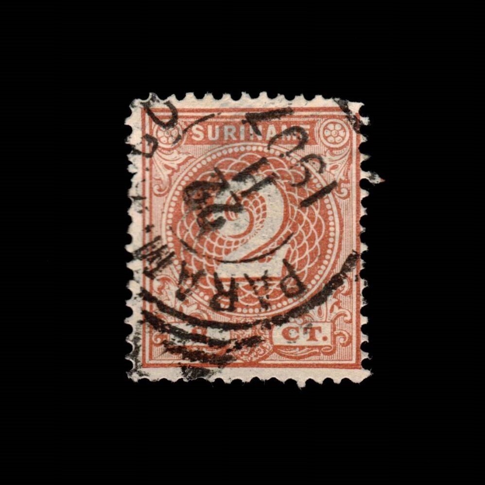 Surinam, Scott 18, Numeral, 1890, used