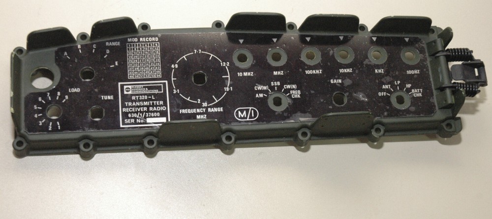 CLANSMAN MILITARY RT-320-FRONT PANEL-RARE-NEW/NOS