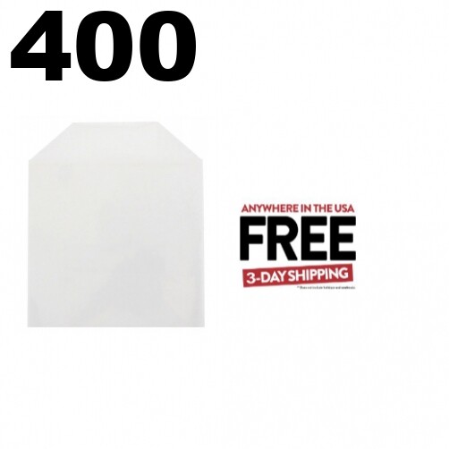 400 CPP Clear Plastic Sleeve with Flap (No Stitches) ** 1-3 DAY