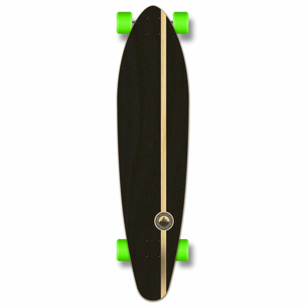 Yocaher Kicktail Longboard Complete - Palm City Rasta