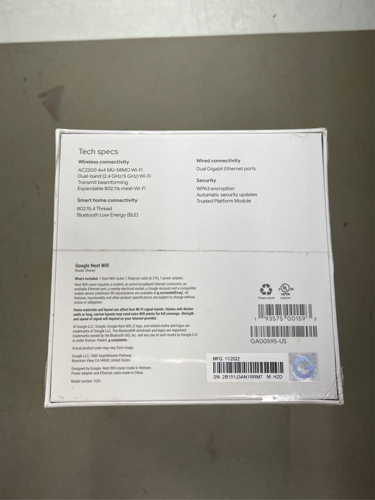 Google 5-GHz 802.11AC Wireless Router 1