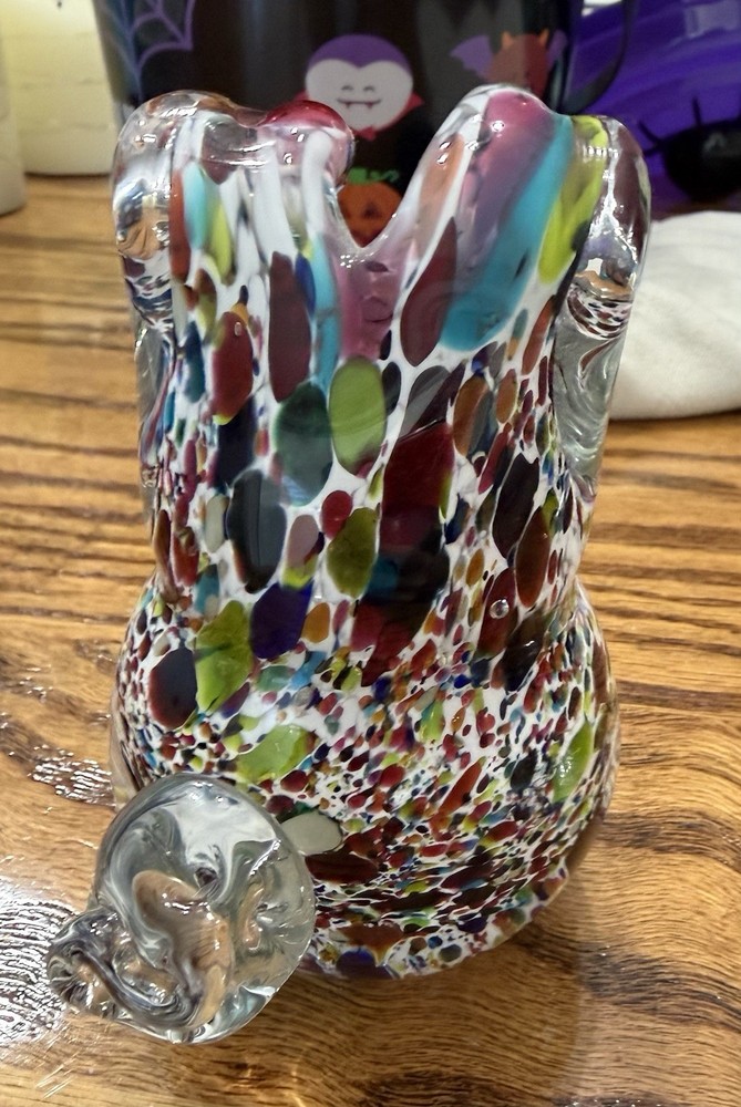 Hand Blown Glass Multi. Colored Bunny