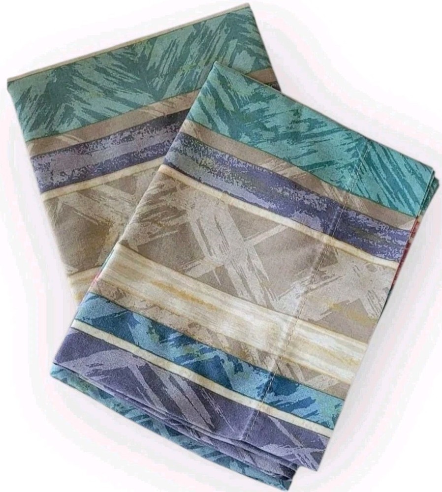 Vintage Springs Pillowcase Pair Standard Multicolor Abstract Mcm