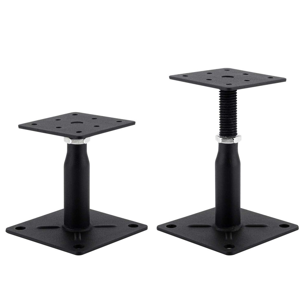 2 Pack Adjustable Support Jack for The Floor, Deck Foundation,RV Black 4"-7"