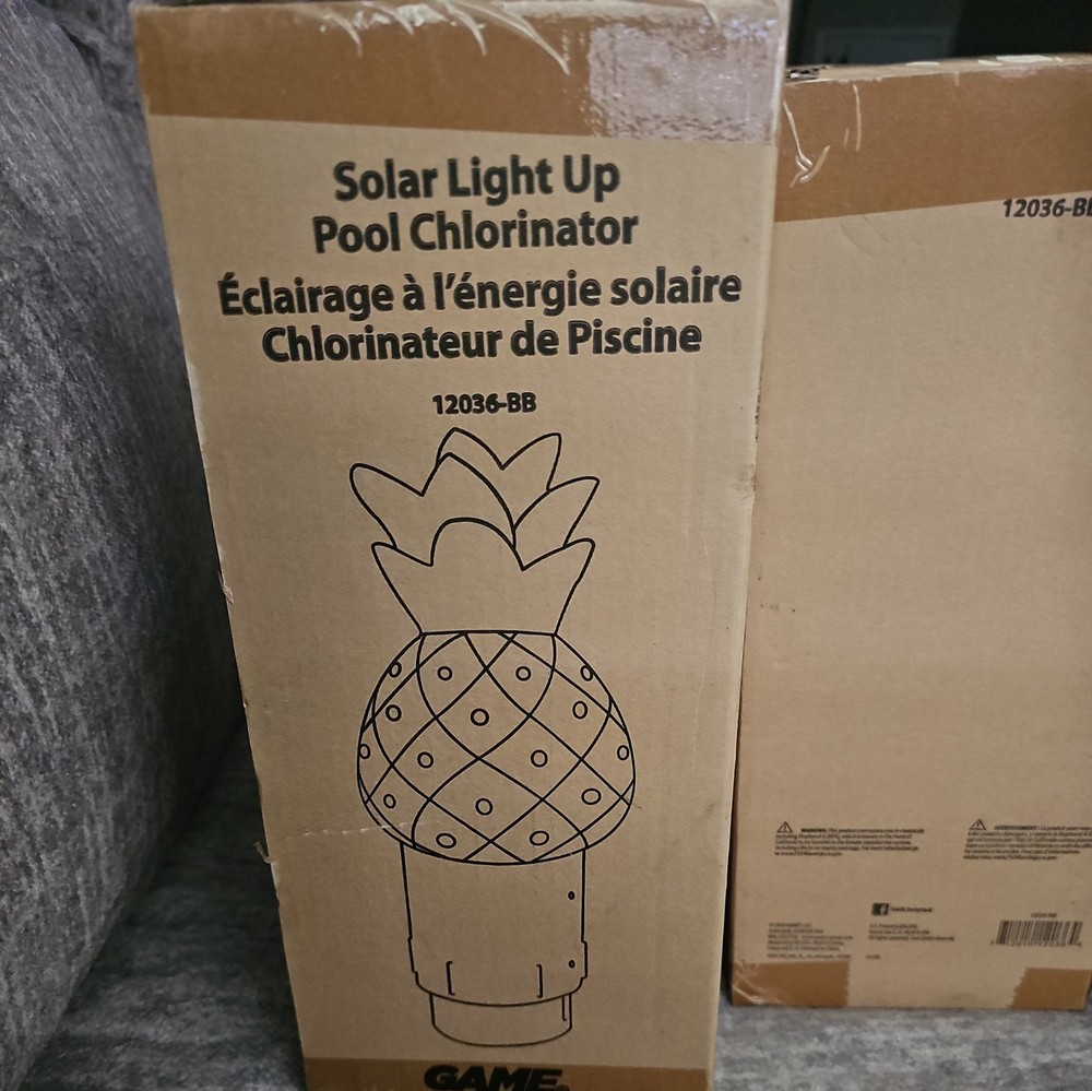 Solar Light Up Pool Chlorinator Pineapple