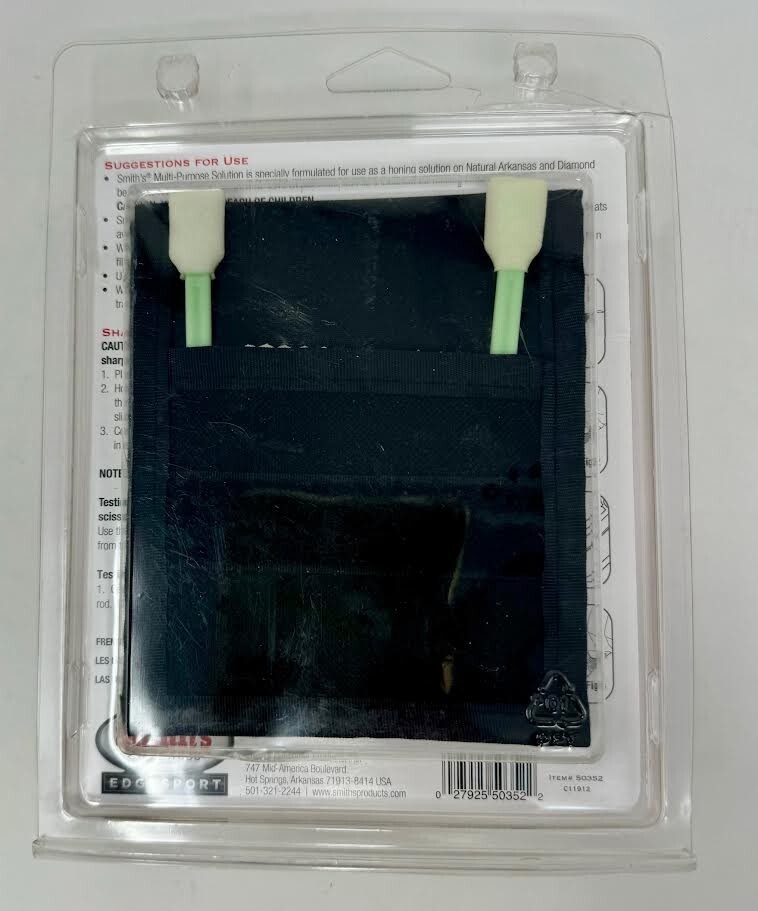 SMITH'S ' KNIFE CARE KIT ' TESTER, SOLUTION, CLOTH, SWABS, AND CASE