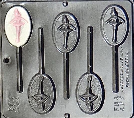 Ballerina Lollipop Chocolate Candy Mold 251 NEW